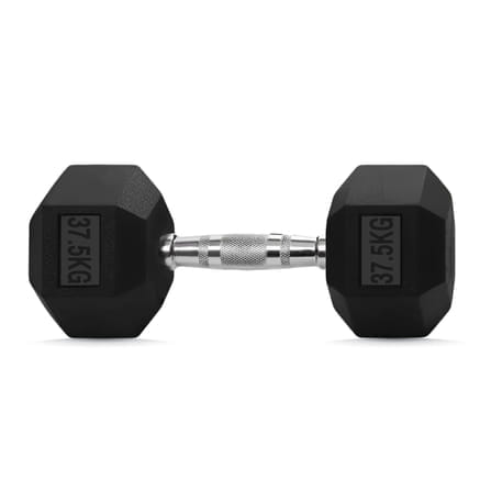 ดัมเบลยางเหลี่ยม HOMEFITTOOLS 37.5 KG 1 คู่_0